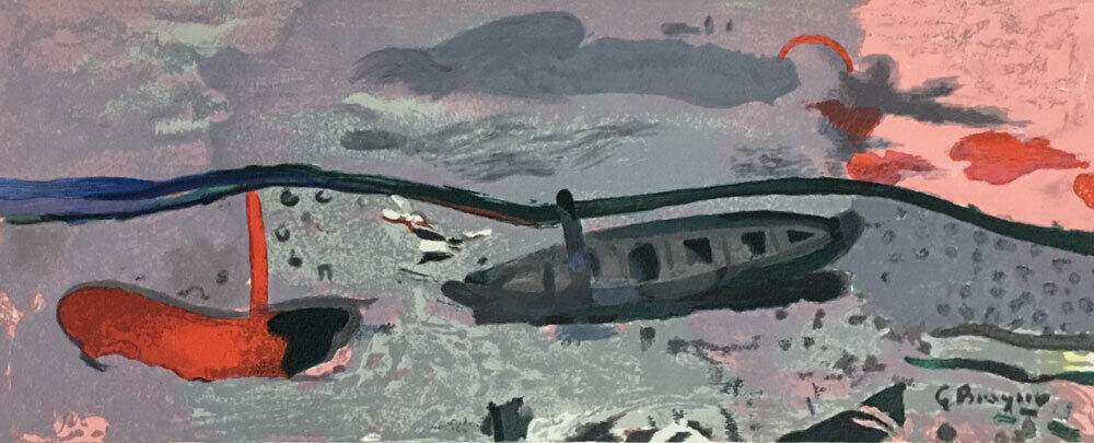 Georges Braque Limited Edition Lithograph "Sea side" 1959