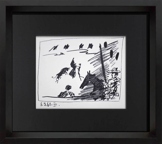 Pablo PICASSO Lithograph Limited Edition 1961 Toros * Cat. Ref. ++Custom FRAME