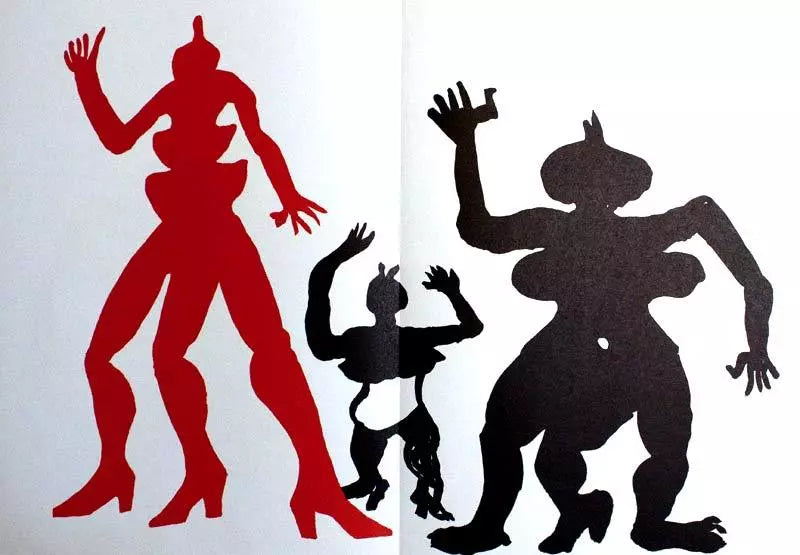 4 Alexander CALDER Original COLOR Lithograph 140x38cm +Custom Archival FRAMING