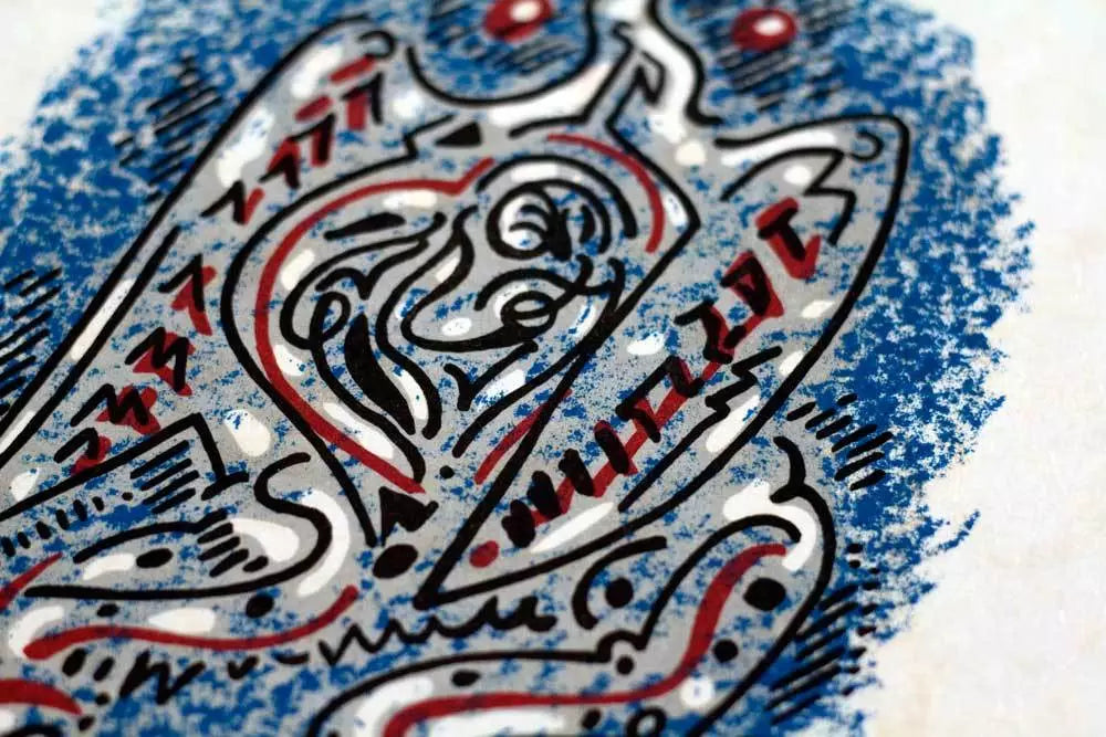 Andre MASSON Lithograph HAND #’ed & SIGNED on JAPON +C. Ref. C97 +Custom FRAME