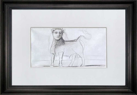 Pablo PICASSO Lithograph GUERNICA Minotaur Ltd Ed w/Custom FRAME