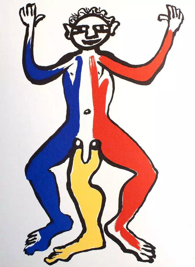 4 Alexander CALDER Original COLOR Lithograph 140x38cm +Custom Archival FRAMING