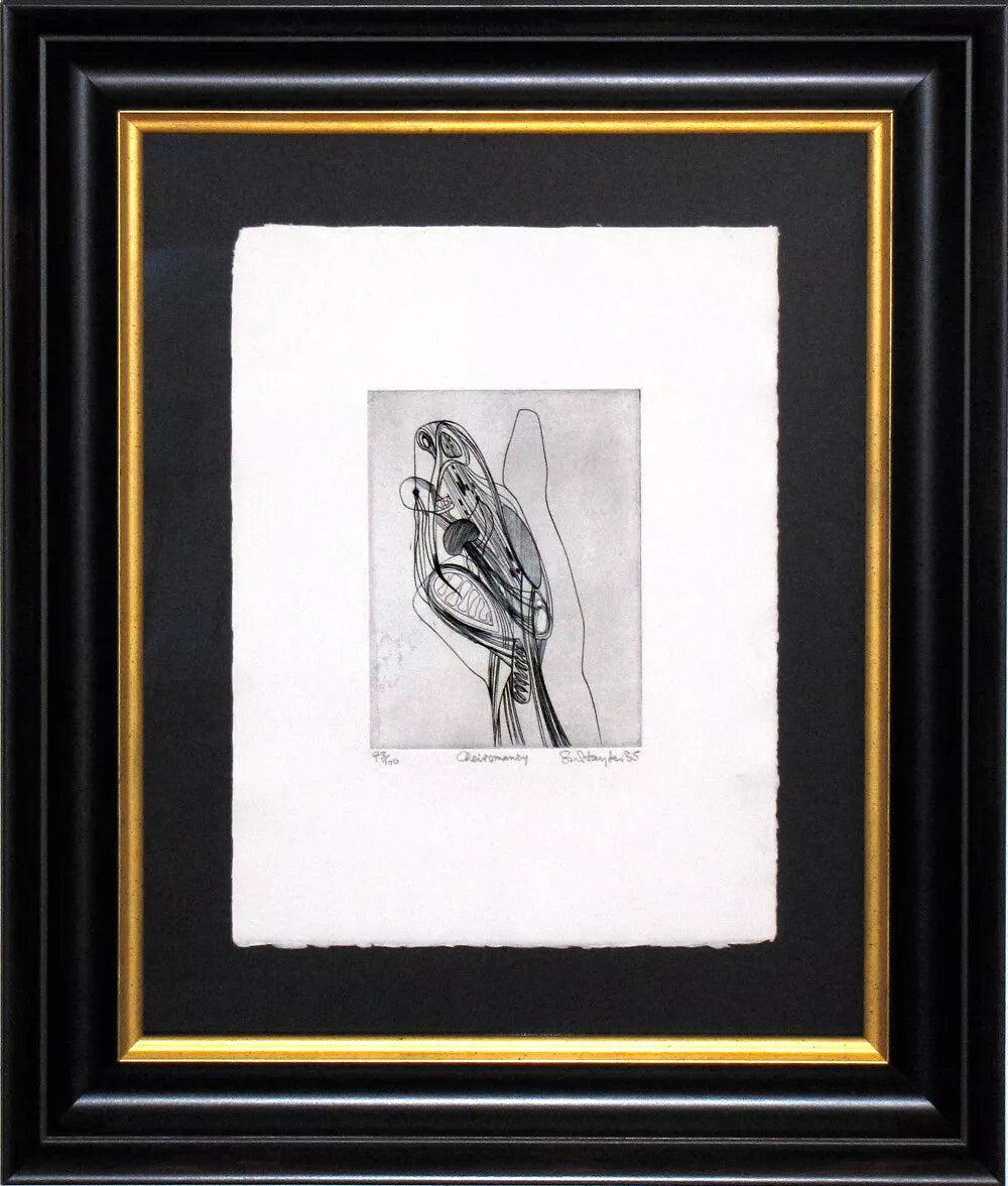 Stanley HAYTER Hand SIGNED Ltd. Edition Etching w/Archival Frame