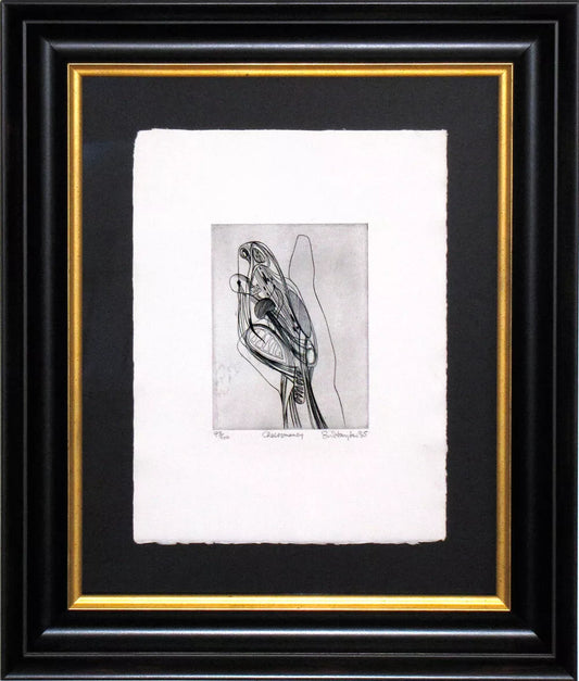 Stanley HAYTER Hand SIGNED Ltd. Edition Etching w/Archival Frame