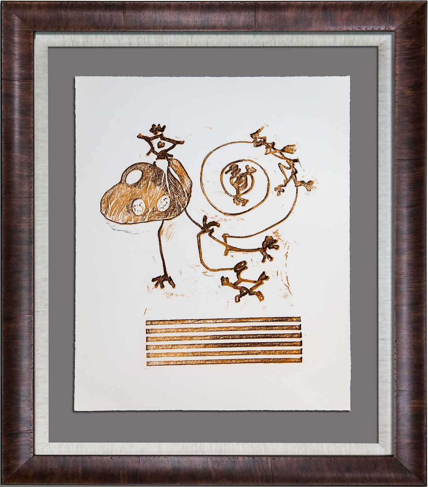 Max ERNST Lithograph ORIGINAL Limited Ed. Arches Cat. Ref b148 w/Frame