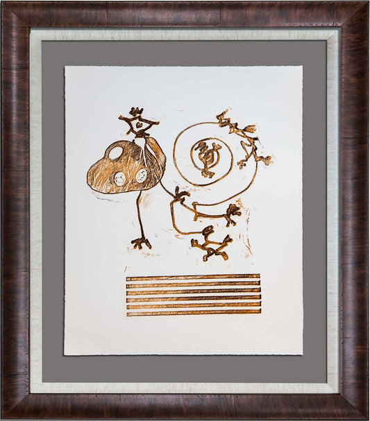 Max ERNST Lithograph ORIGINAL Limited Ed. Arches Cat. Ref b148 w/Frame