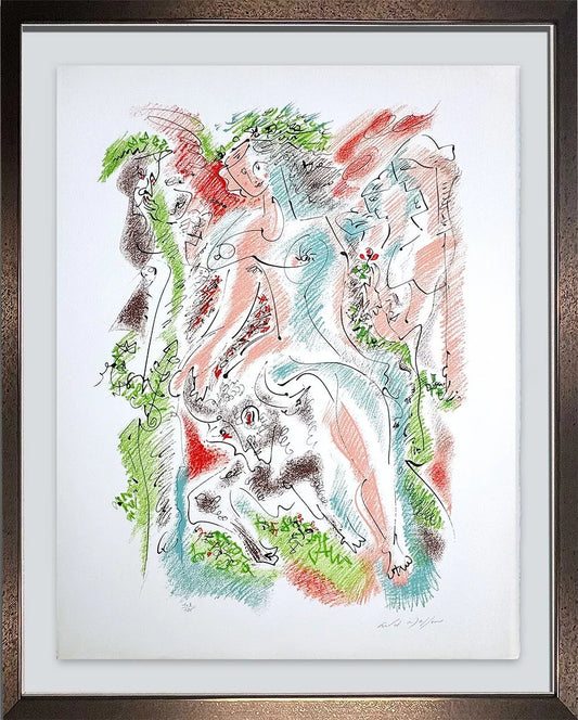 Andre MASSON Lithograph HAND Signed Ltd. ed. ORIGINAL w/Archival FRAMING