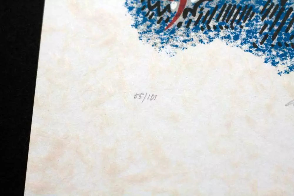 Andre MASSON Lithograph HAND #’ed & SIGNED on JAPON +C. Ref. C97 +Custom FRAME