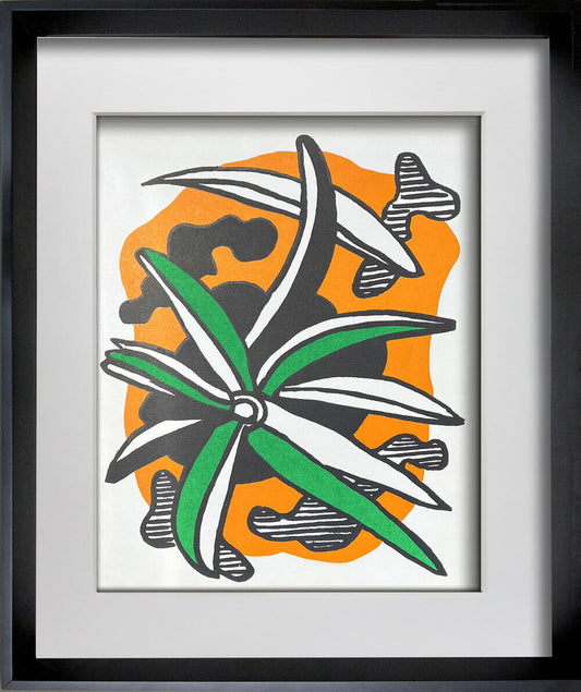 Fernand Leger ORIGINAL Ltd. Edition LITHOGRAPH 1952 w/ Archival Frame