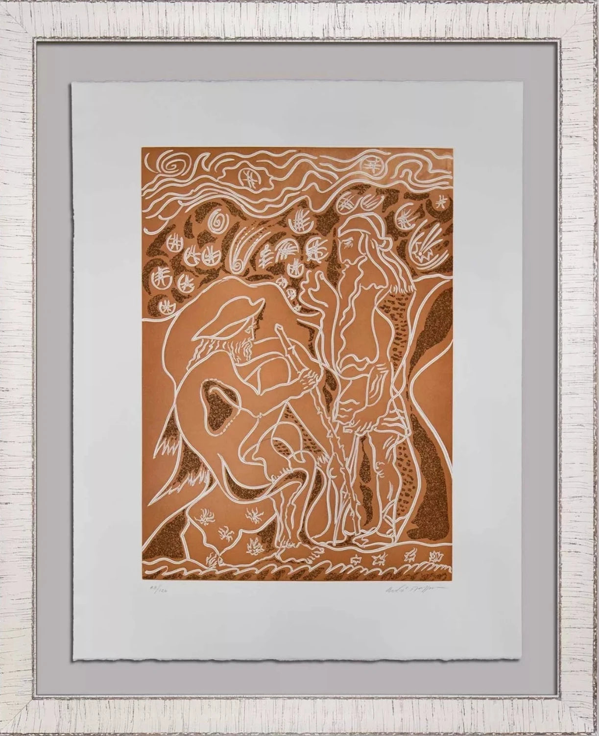 Andre MASSON ETCHING Aquatint ~HAND SIGNED -Ltd EDITION 89/120 +++Custom FRAMING
