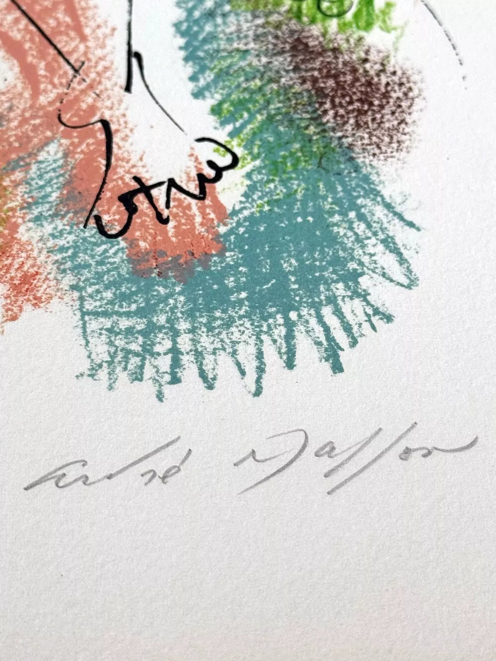 Andre MASSON Lithograph HAND Signed Ltd. ed. ORIGINAL w/Archival FRAMING