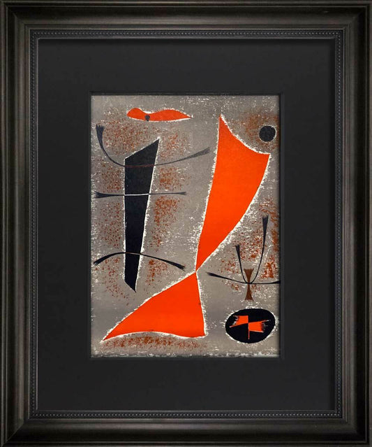 Gustave Singier LIMITED Edition Lithograph 1955 w/ Archival Frame