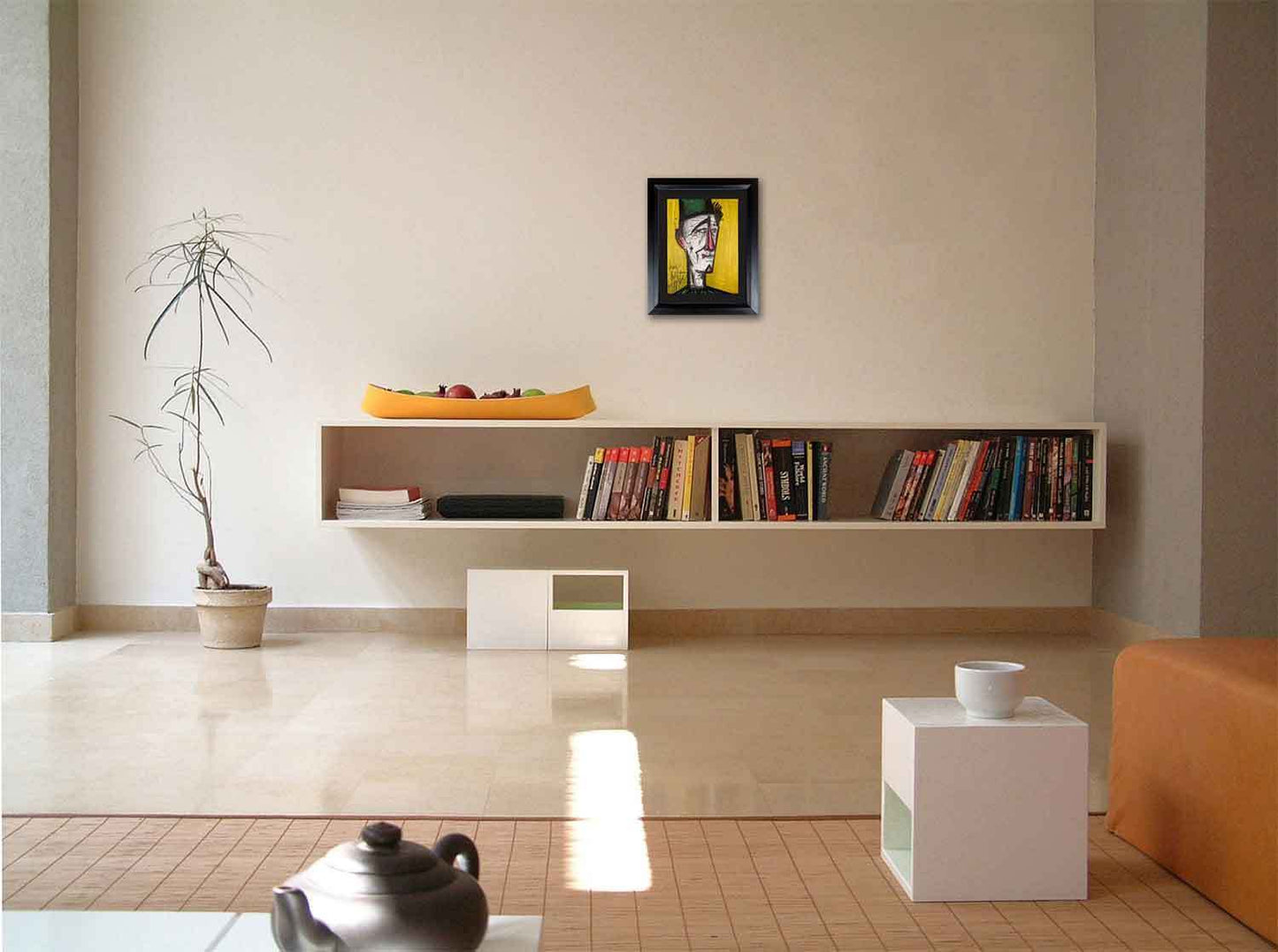 Bernard BUFFET Original LITHOGRAPH "... Clown" 1967 Limited EDITION w/Frame