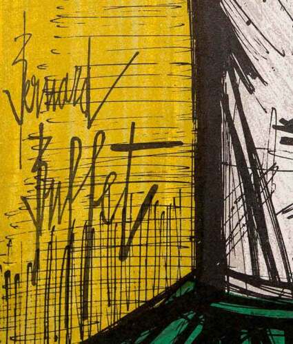 Bernard BUFFET Original LITHOGRAPH "... Clown" 1967 Limited EDITION w/Frame