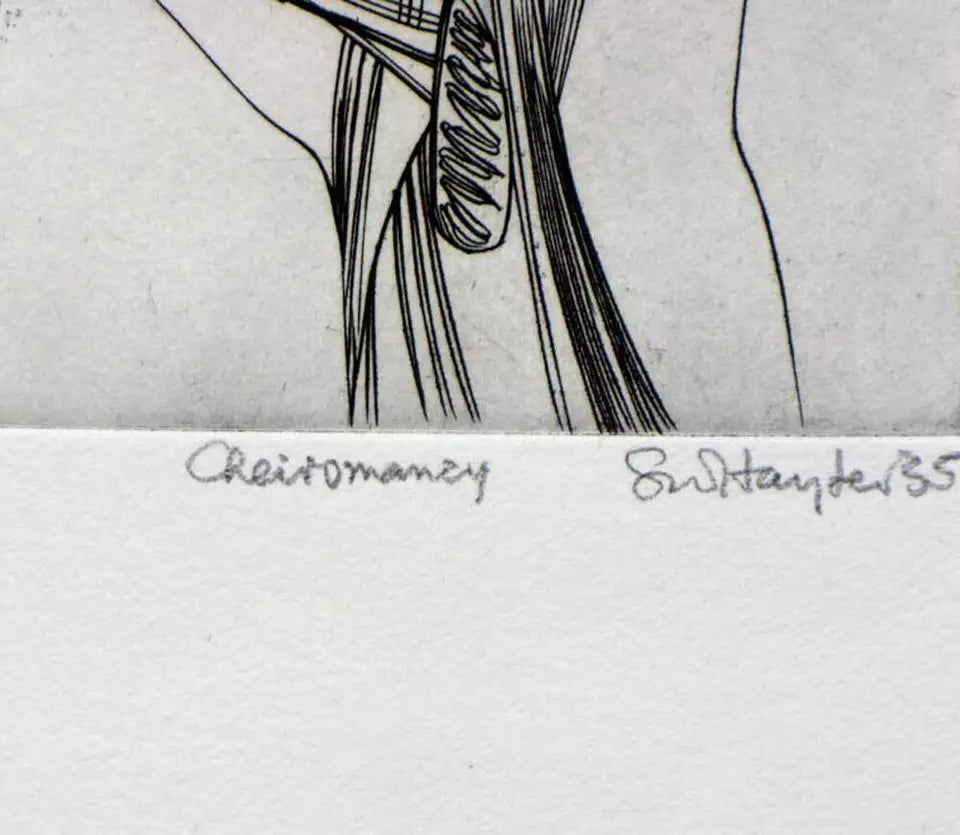 Stanley HAYTER Hand SIGNED Ltd. Edition Etching w/Archival Frame