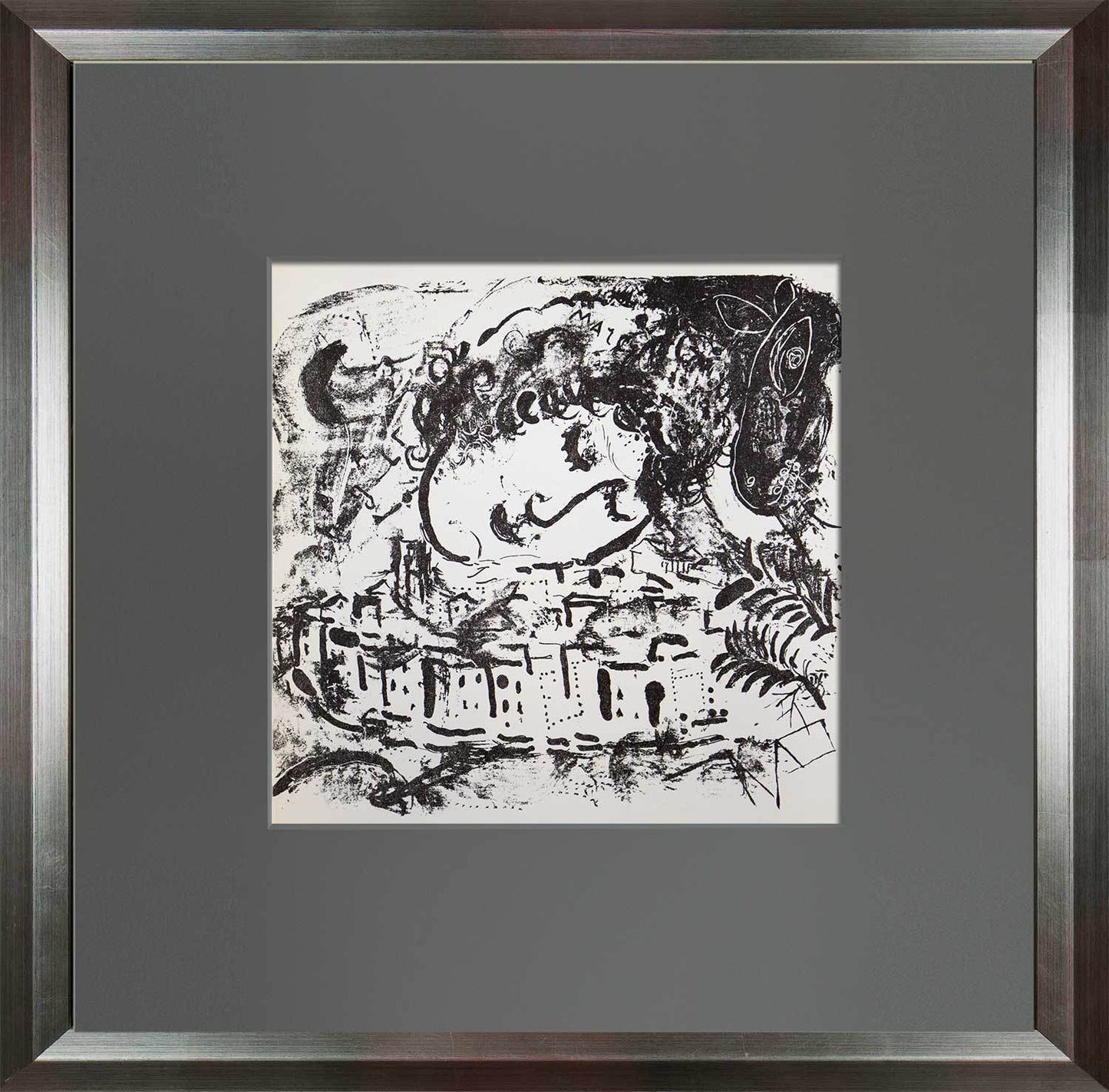 Marc Chagall Lithograph "Le Village" 1957