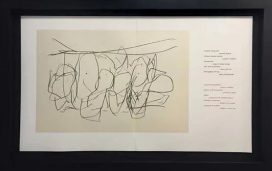 Robert Motherwell Original Double Lithograph with poem 387.13