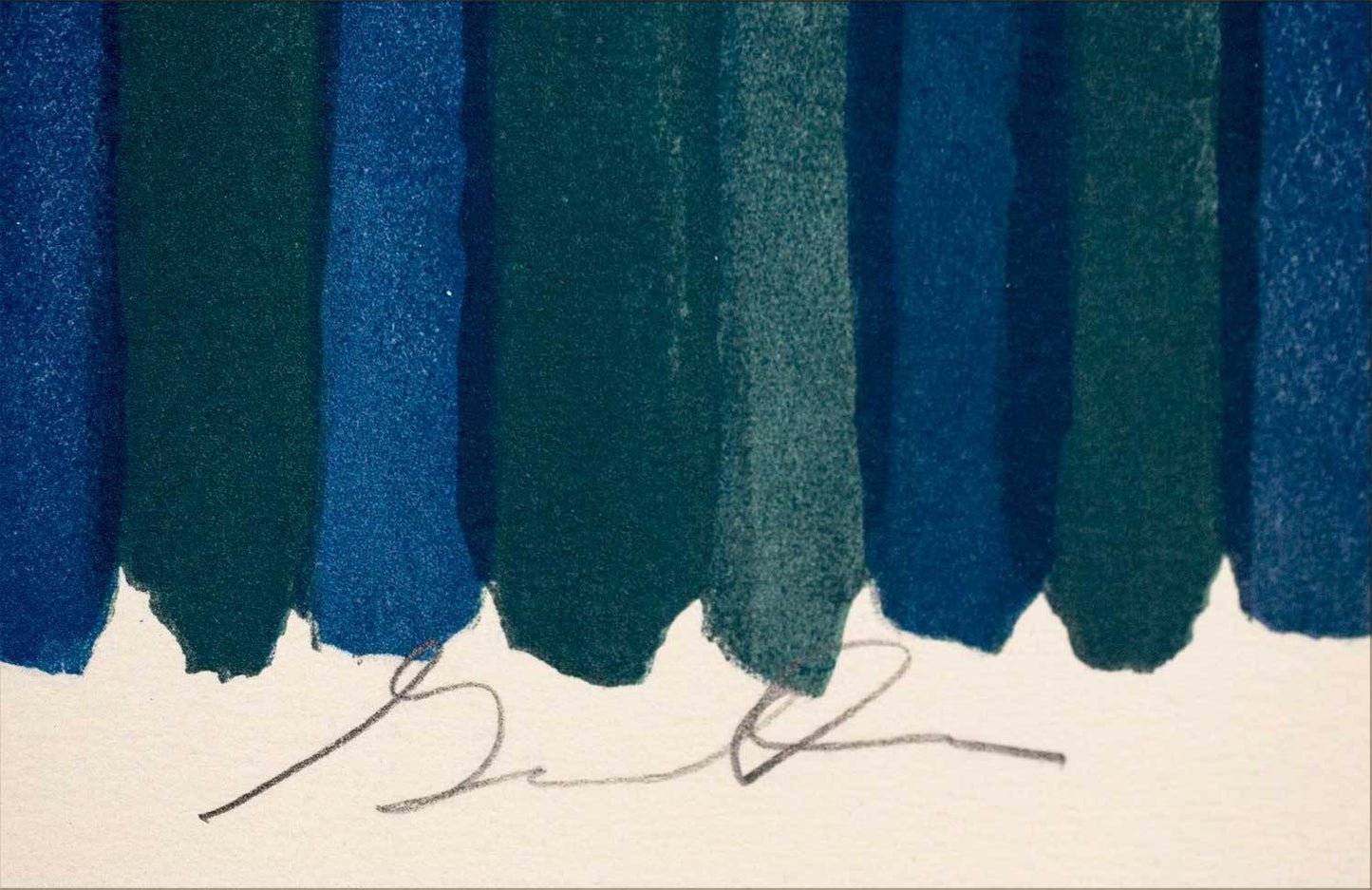 Gene Davis Hand Signed Lithograph Limited Edition