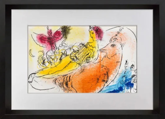 Marc Chagall Original Lithograph, 1957 Double Lithograph