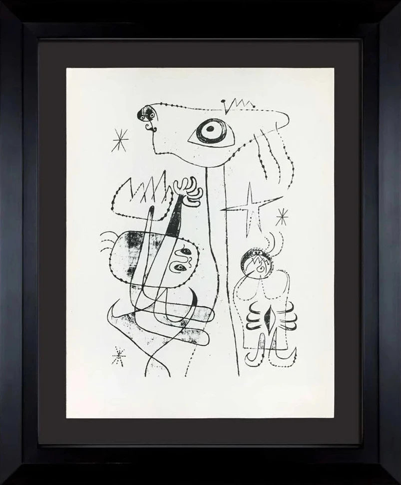 Joan Miro Original Lithograph, 1947