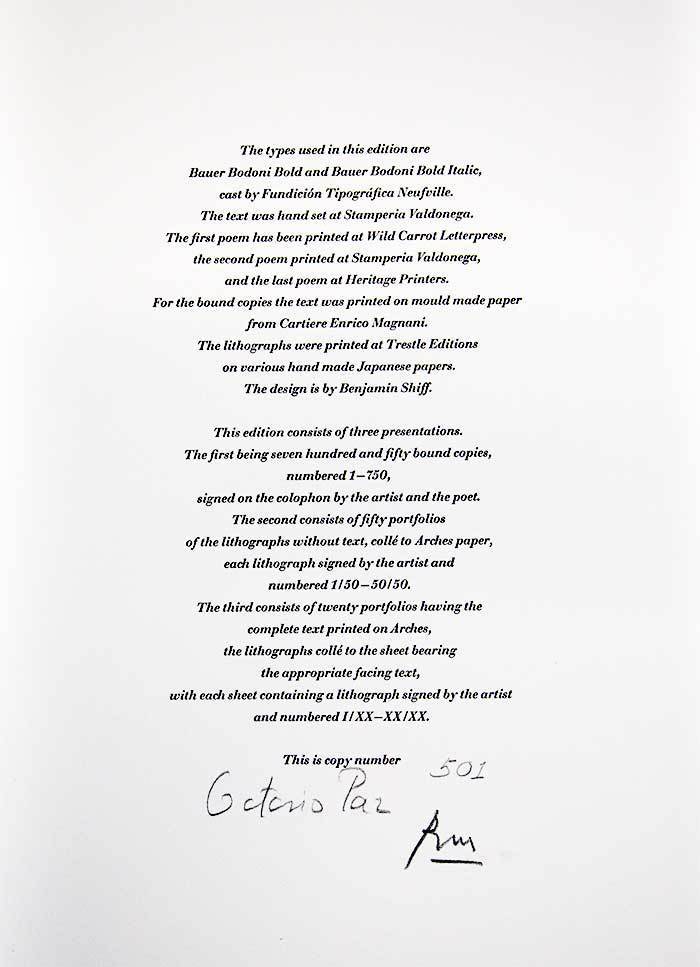 Robert Motherwell Original Lithograph, 1988