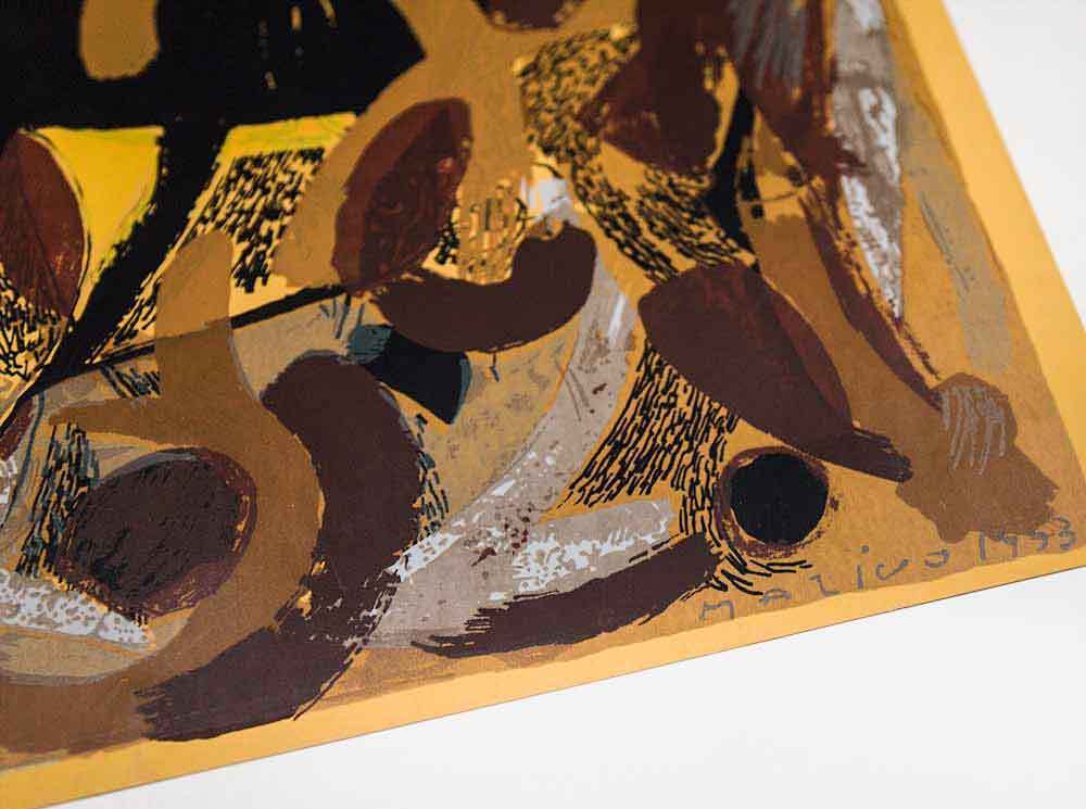 Marino Marini Lithograph "Scomposizione"