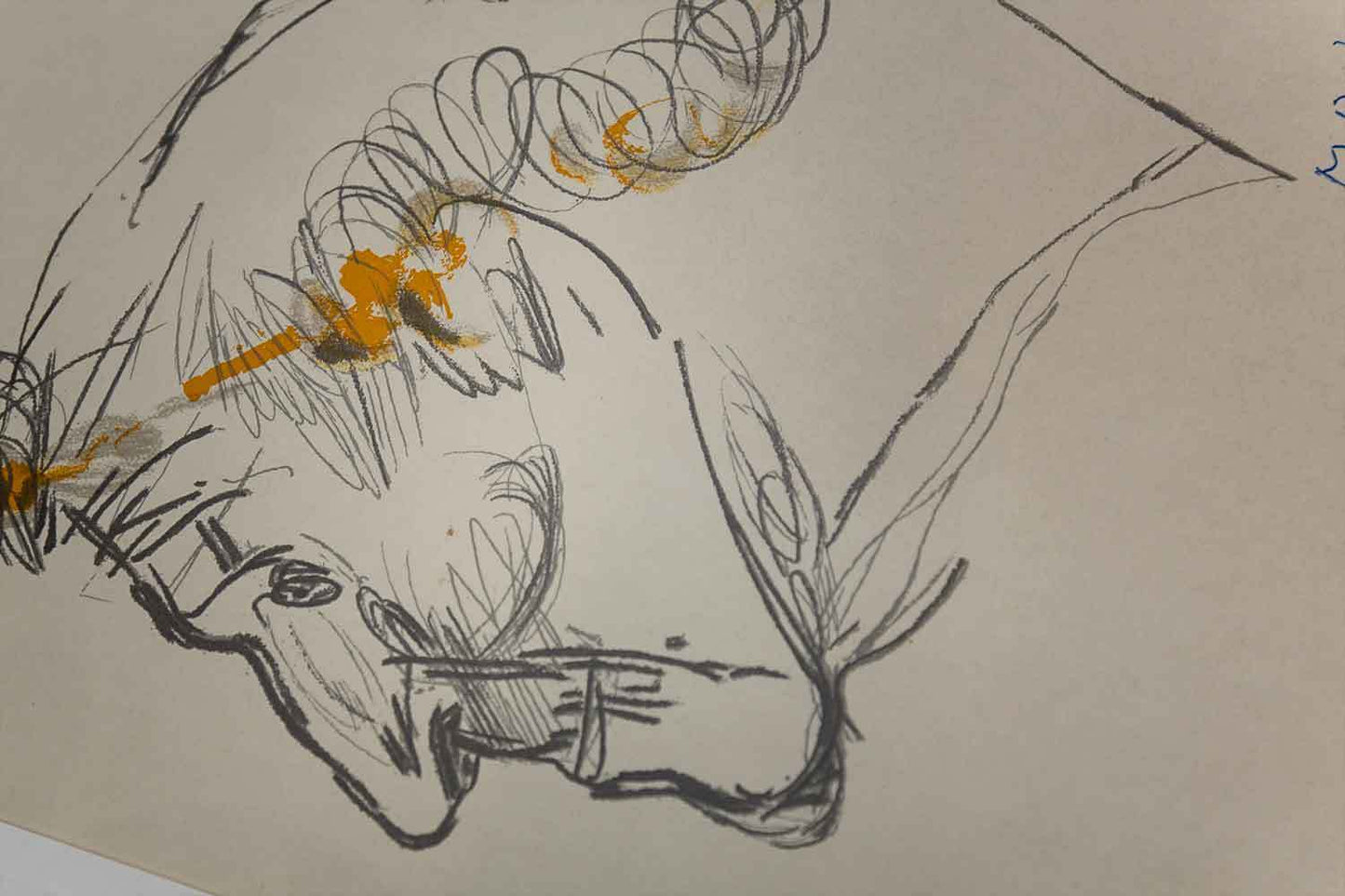 Marino Marini Lithograph "Chagall" 1962