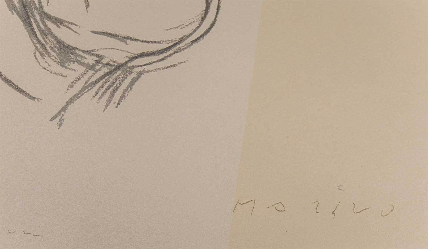 Marino Marini Lithograph "Thomas Mann"