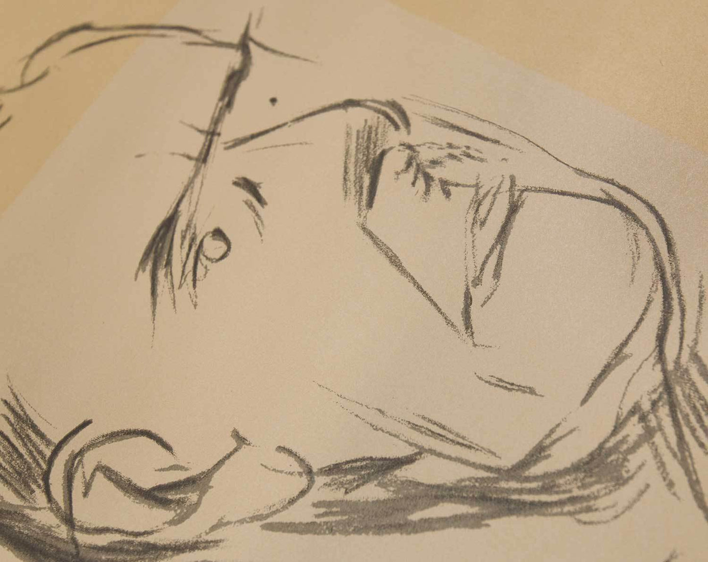 Marino Marini Lithograph "Thomas Mann"