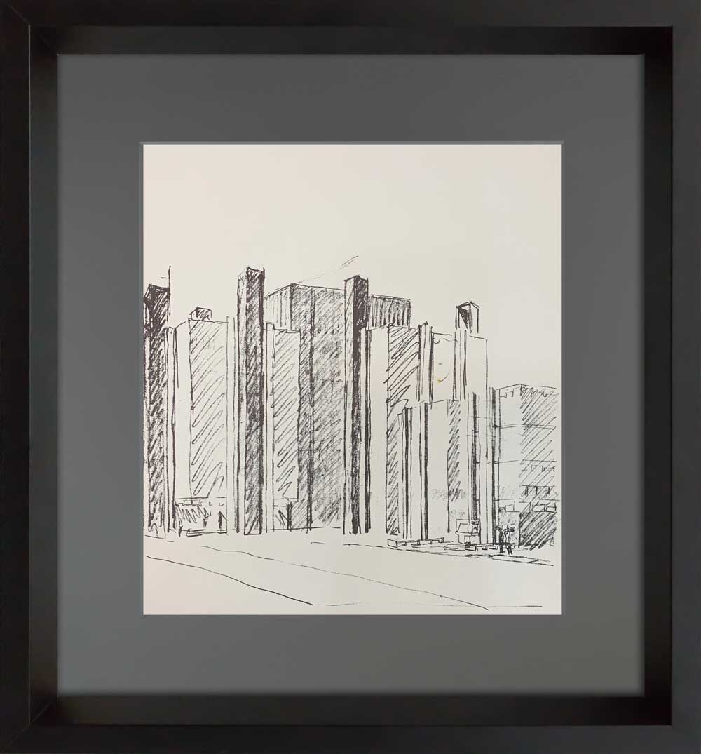 2 Louis I. Kahn Limited Edition Lithograph (2pc Set)