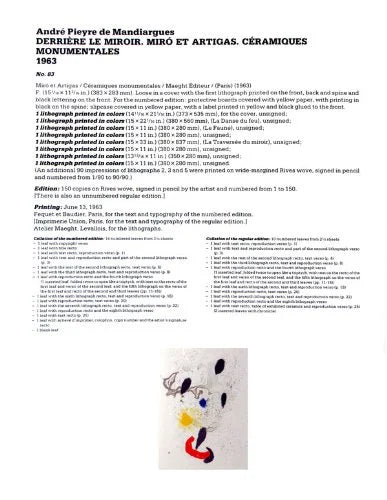 Joan Miro Original Lithograph, 1963