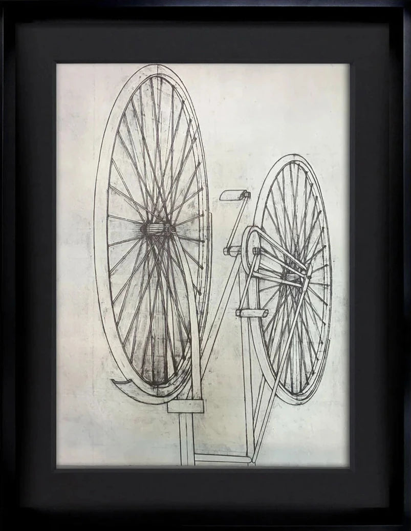 Konrad KLAPHECK Lithograph Ltd. Ed. H.C. "Bicyclette"