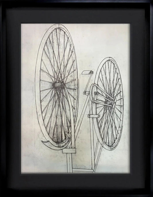 Konrad KLAPHECK Lithograph Ltd. Ed. H.C. "Bicyclette"
