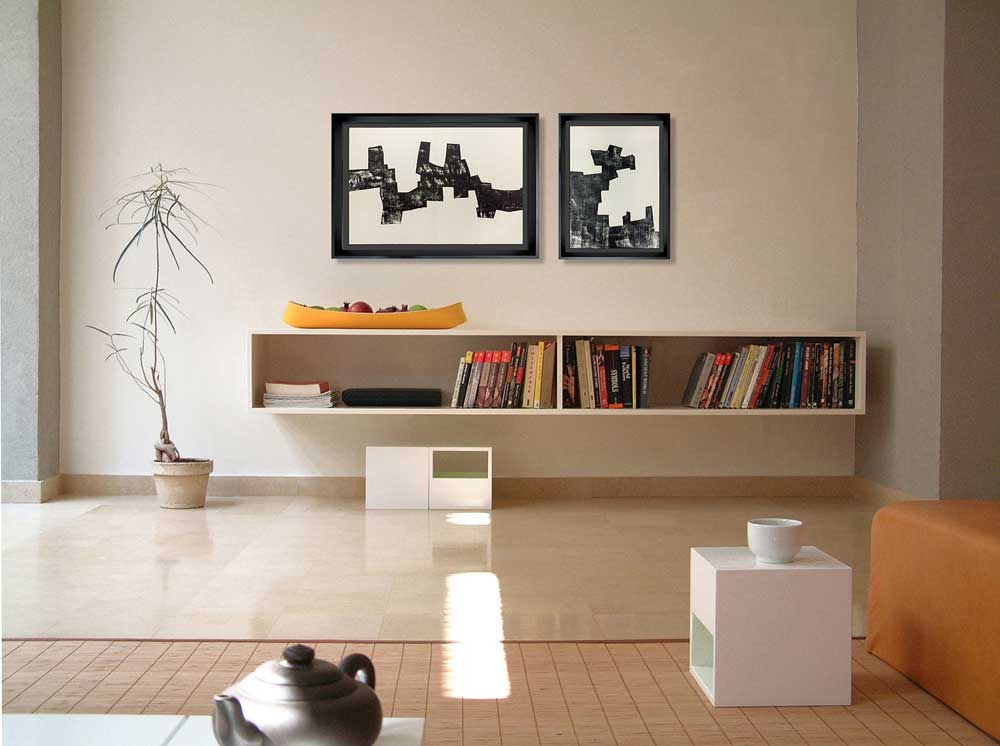 2 Eduardo Chillida Original Lithographs, 1968 (2pc Set)