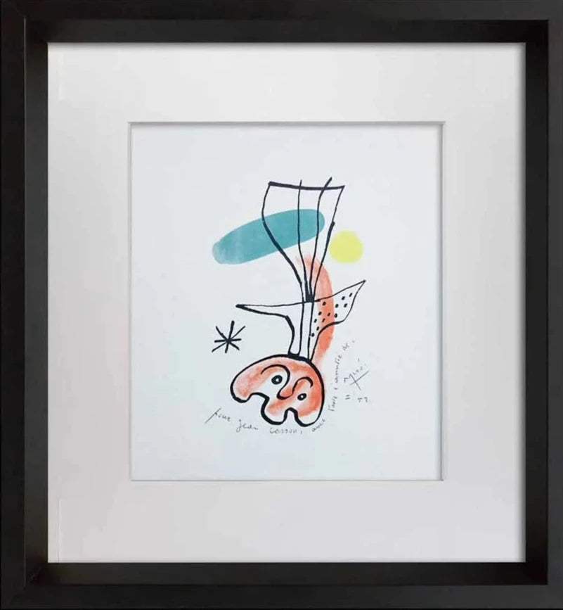 Joan MIRO Original Lithograph SIGNED & Inscribed L/E 258 + Cat. Ref. c56 w/FRAME