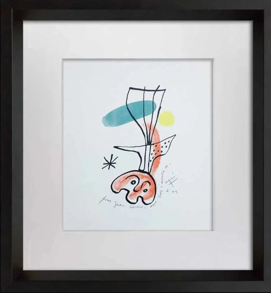 Joan MIRO Original Lithograph SIGNED & Inscribed L/E 258 + Cat. Ref. c56 w/FRAME