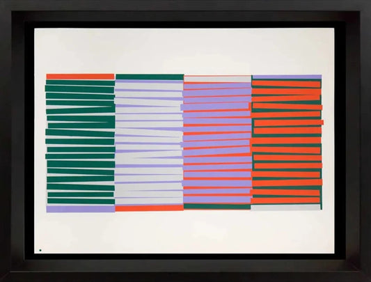 Josef ALBERS Original SILKSCREEN [IX-1] LIMITED Ed. ++CUSTOM Archival FRAMING