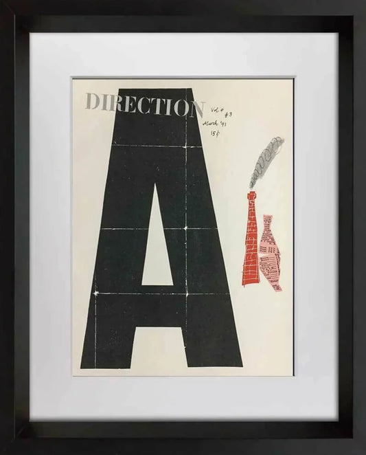 Paul RAND Original SERIGRAPH "Avante-garde Design" Limited EDITION w/ FRAMING