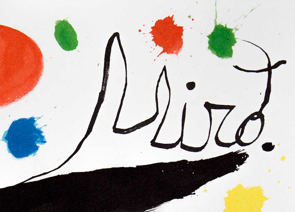 Joan Miro Original Signed Lithgraph - Obra Inedita Recent, 1964