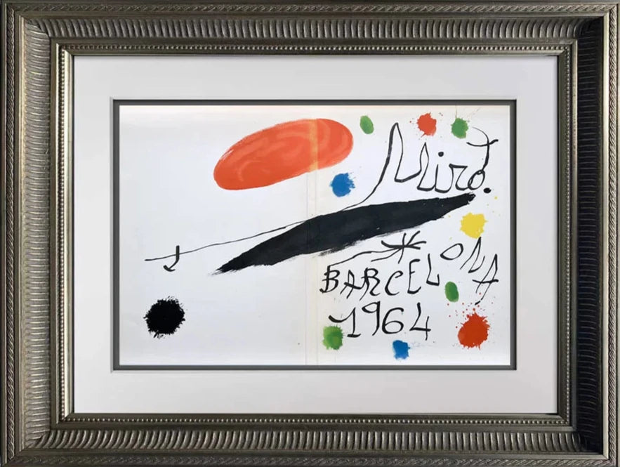 Joan Miro Original Signed Lithgraph - Obra Inedita Recent, 1964