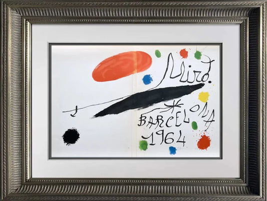 Joan Miro Original Signed Lithgraph - Obra Inedita Recent, 1964