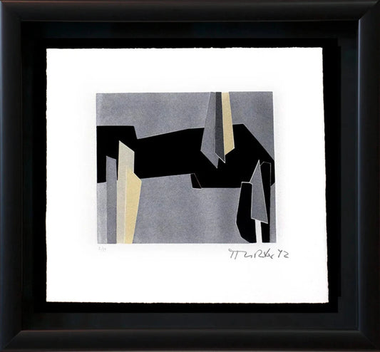 Hans RICHTER Original ETCHING Hand SIGNED Ltd. ED "Nature..." w/Custom Frame