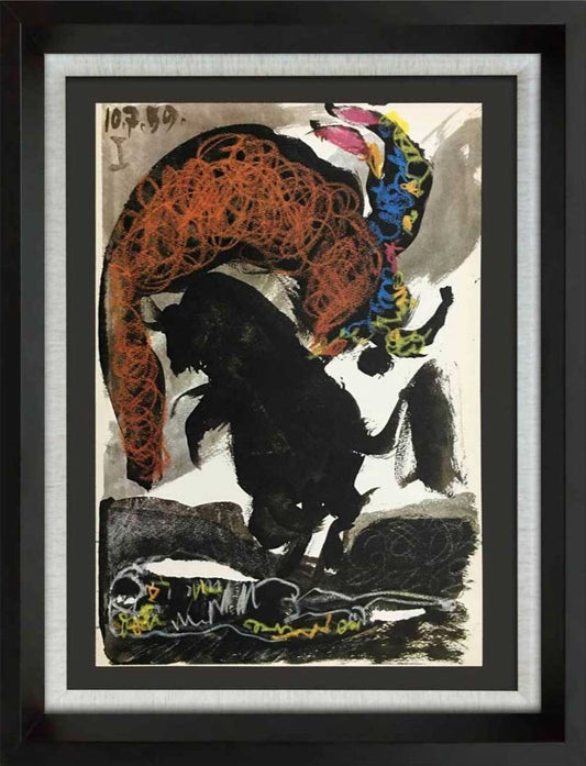 Pablo PICASSO Lithograph LIMITED Edition TORO | Cat. Ref. C112 w/ FRAME