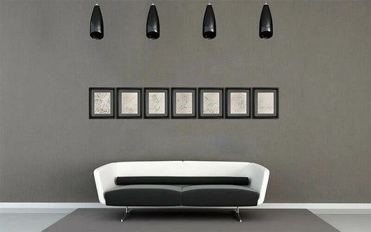 7 Salvador Dali Lithographs "Days of Creation", 1978 (set of 7) w/Frames