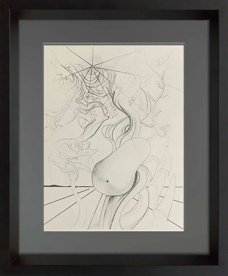 7 Salvador Dali Lithographs "Days of Creation", 1978 (set of 7) w/Frames