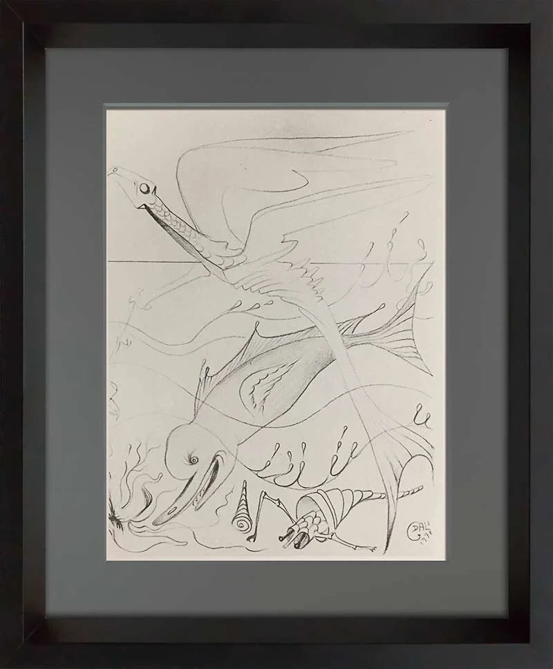 7 Salvador Dali Lithographs "Days of Creation", 1978 (set of 7) w/Frames