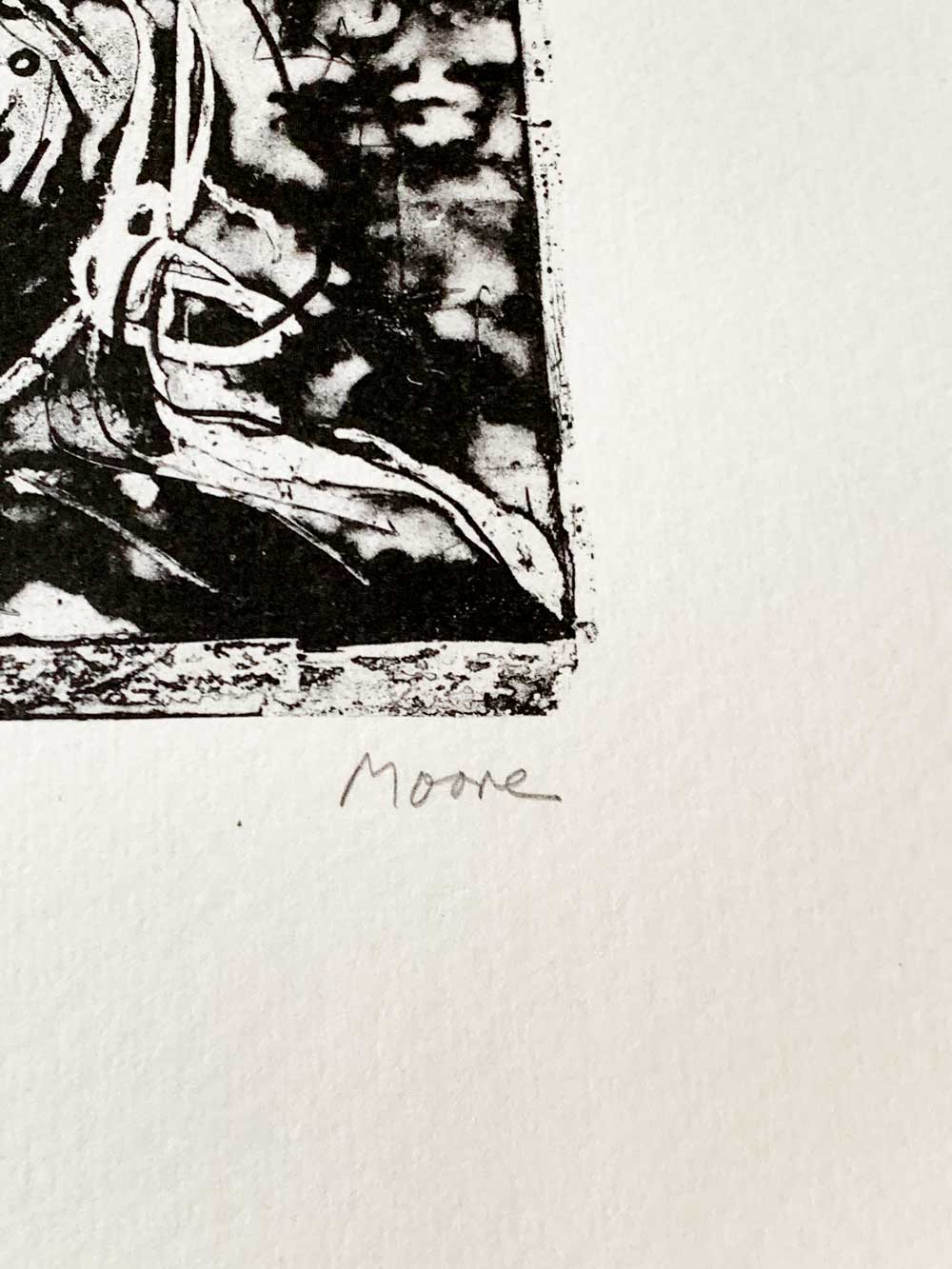 Henry MOORE - HAND SIGNED Lithograph ORIGINAL "Two Heads" XL w/Frame