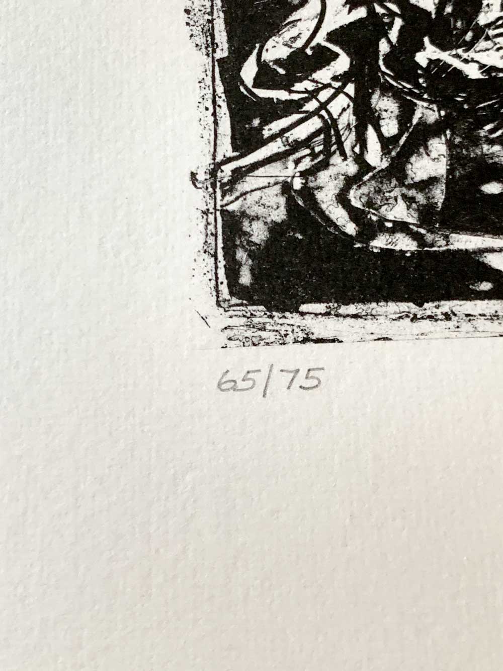 Henry MOORE - HAND SIGNED Lithograph ORIGINAL "Two Heads" XL w/Frame