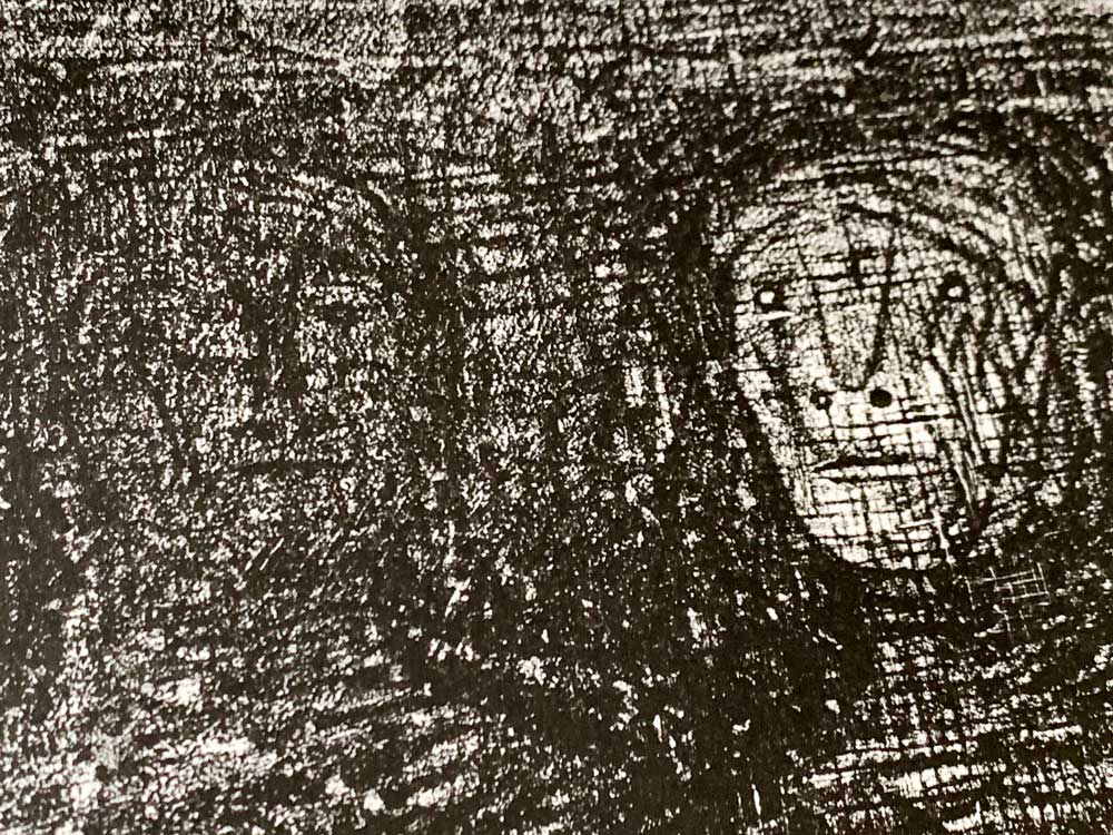 Henry MOORE - HAND SIGNED Lithograph ORIGINAL "Thin Lipped..." XL w/Frame