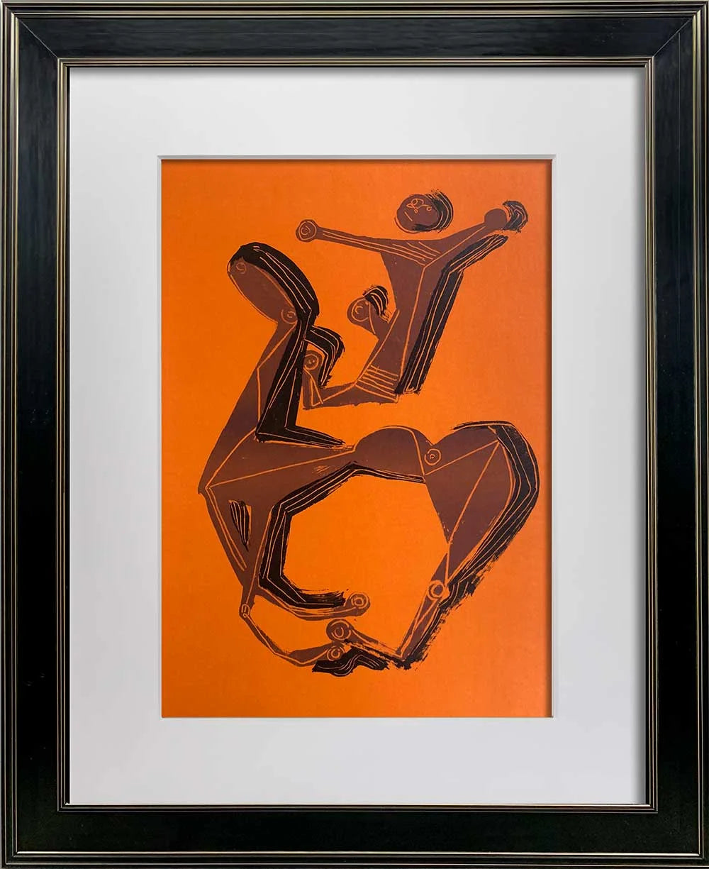 2 Marino Marini Original Ltd Edition Lithographs (2pc Set) Sign (Horse)